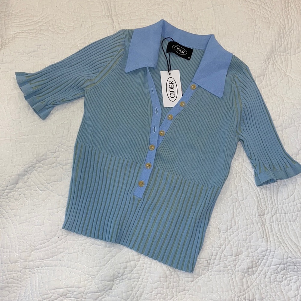 Collar retro top